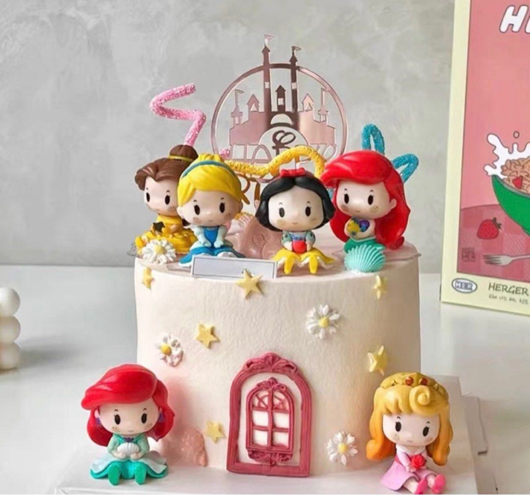 Disney Princess Birthday Cake Topper Figurines (1 set), Hobbies & Toys,  Stationery & Craft, Occasions & Party Supplies on Carousell