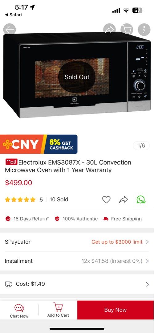 Electrolux microwave deals ems3087x