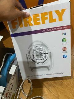 Emergency fan with light