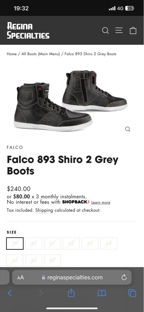 Falco 893 Waterproof Riding Shoe Motorcycles Motorcycle Apparel