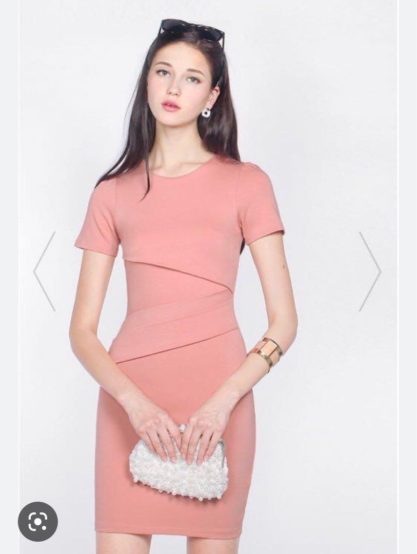 Fayth Stratford dress olive and pink, Women's Fashion, Dresses & Sets