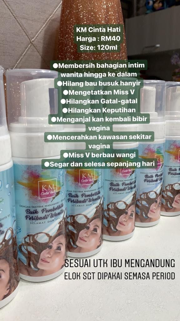 Feminine Wash Kak KM, Health & Nutrition, Health Supplements, Vitamins