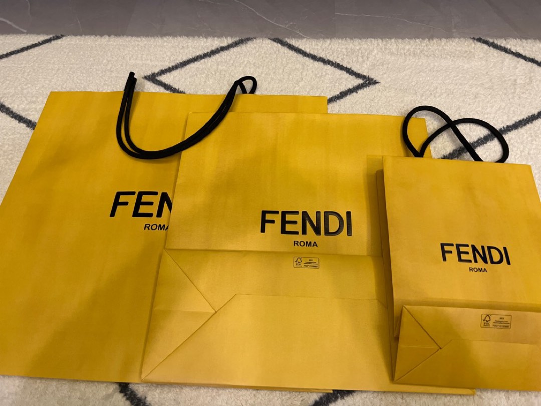 Fendi paper shopping bag outlet