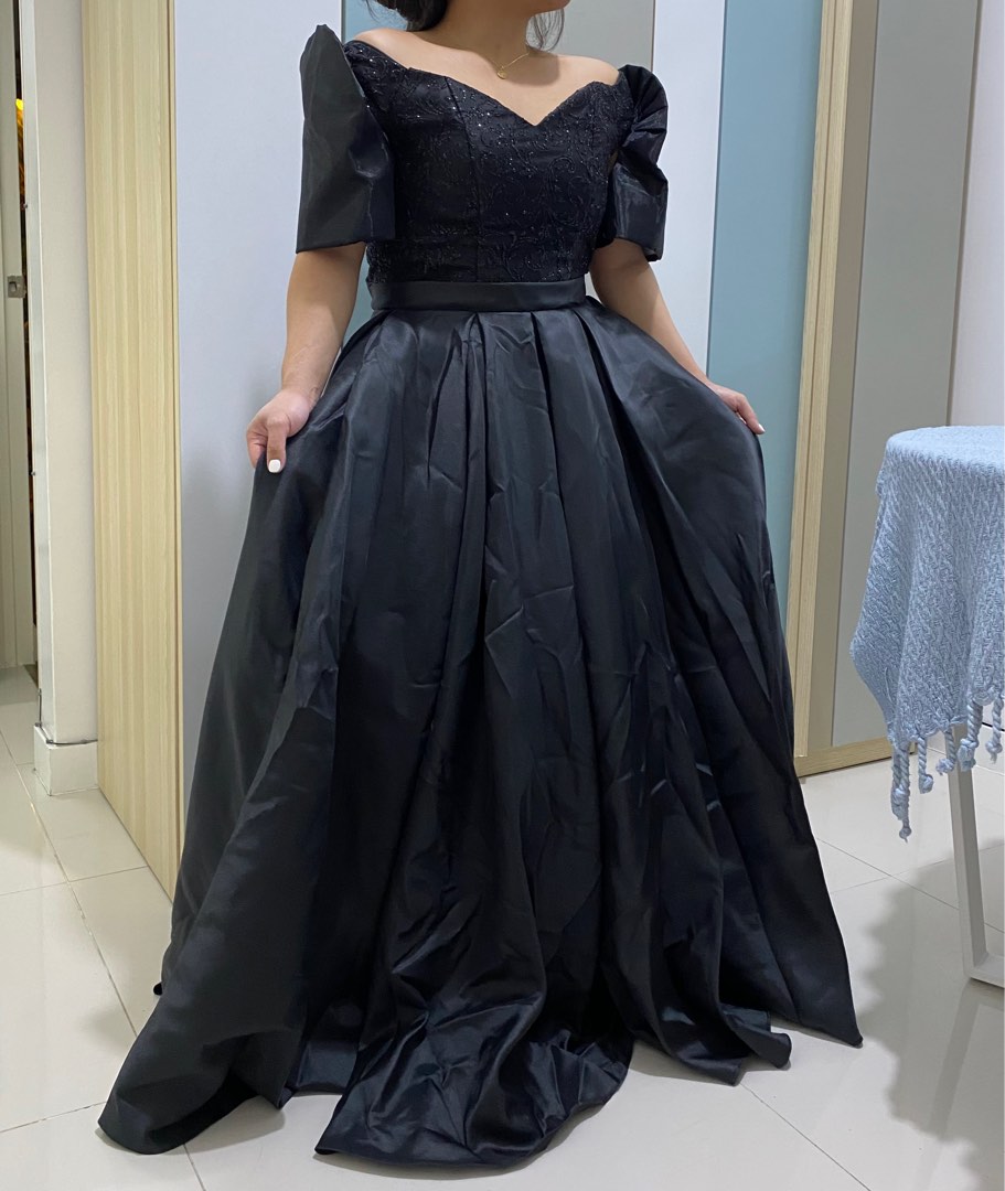 Filipiniana Black Gown