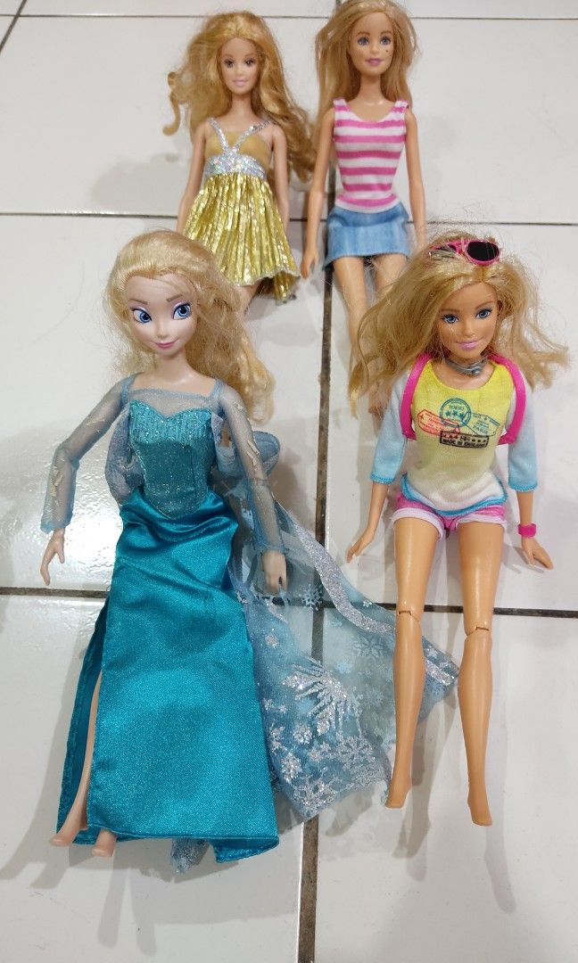 Elsa barbie doll top