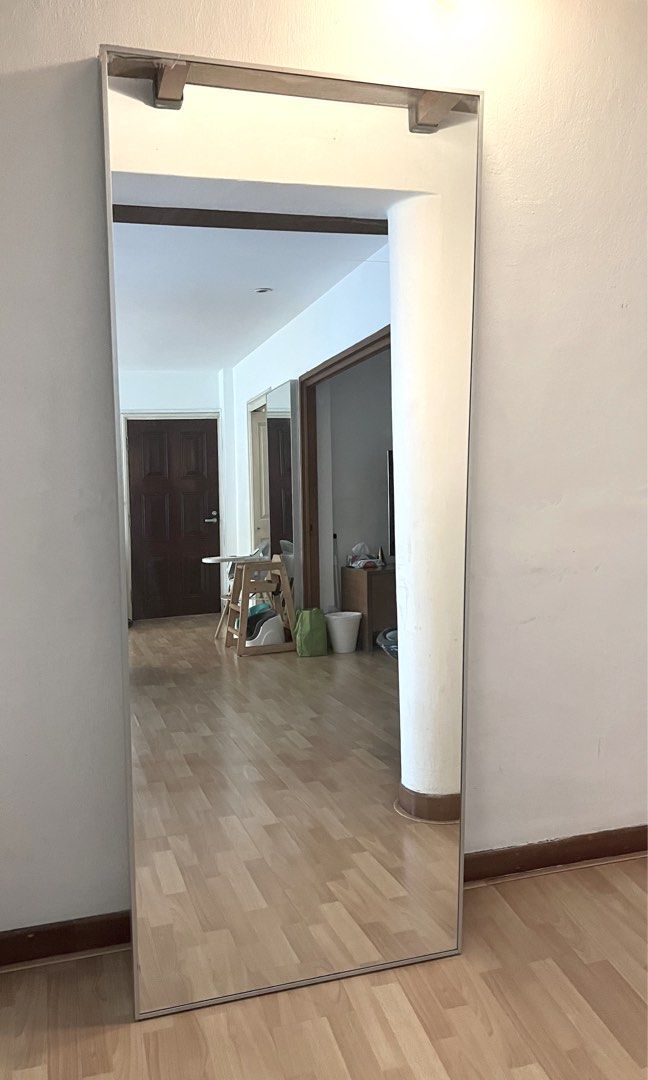 Full Length Mirror IKEA HOVET, Furniture & Home Living, Home Decor