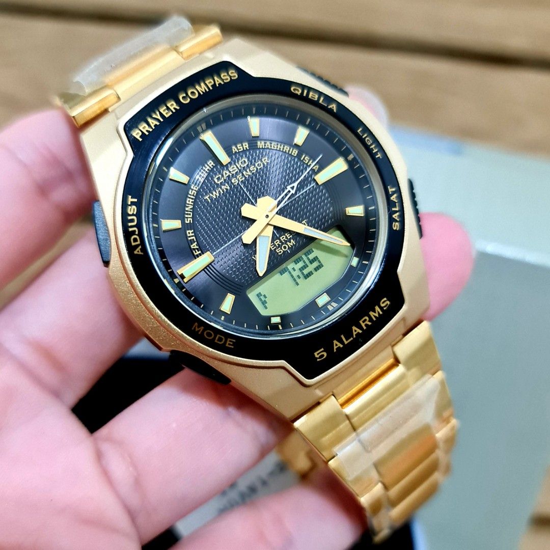 Genuine Casio Islamic Prayer Compass Men s Watch CPW 500HG 1AV