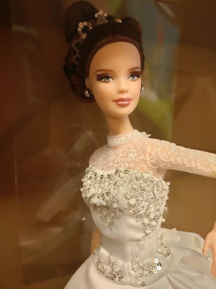 reem acra bride barbie doll