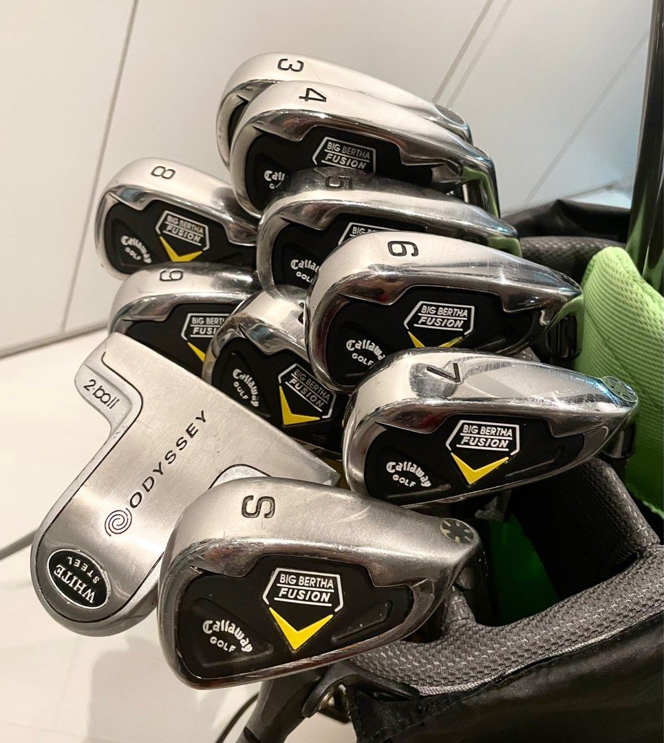 Golf Club Set include Callaway Driver, woods, Iron set, Odyssey Putter