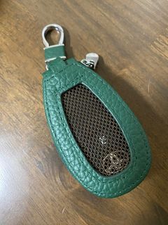 Green Leatherette car key holder