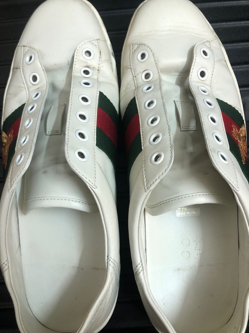 mens gucci shoes white