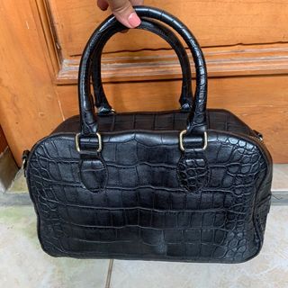 Hand bag coral croco