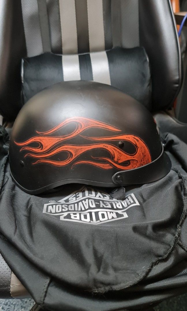 Harley Davidson Wheeler M04 Half Helmet Motorbikes on Carousell