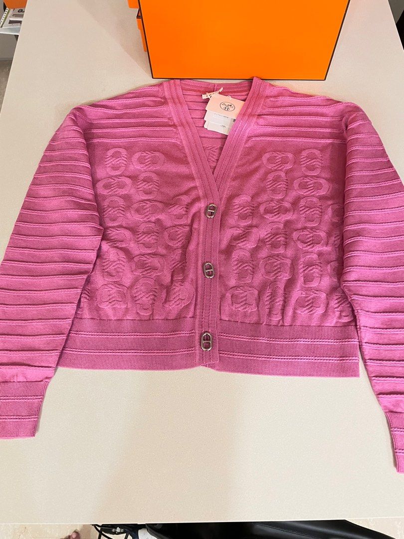 Hermes Cardigan, Women's Fashion, Coats, Jackets and Outerwear on Carousell