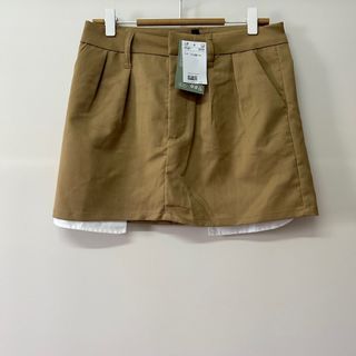 H&M khaki mini skirt