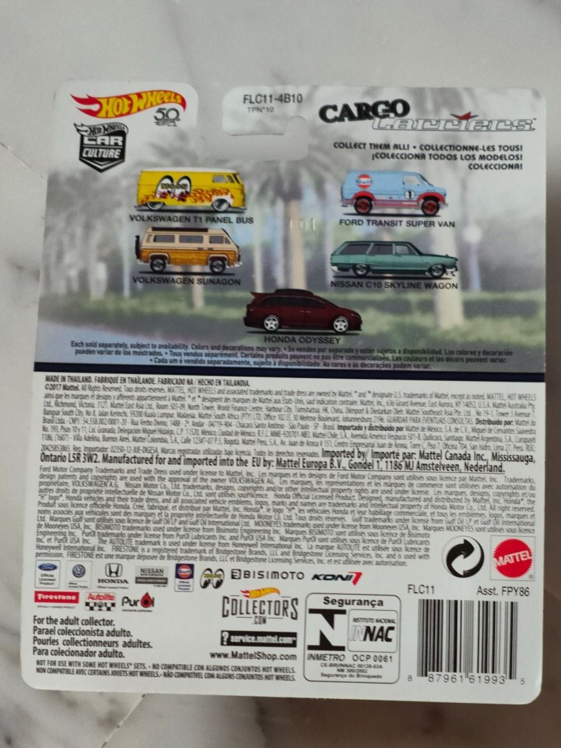 Hot Wheels Honda Odyssey from Cargo Carriers series, Hobbies & Toys