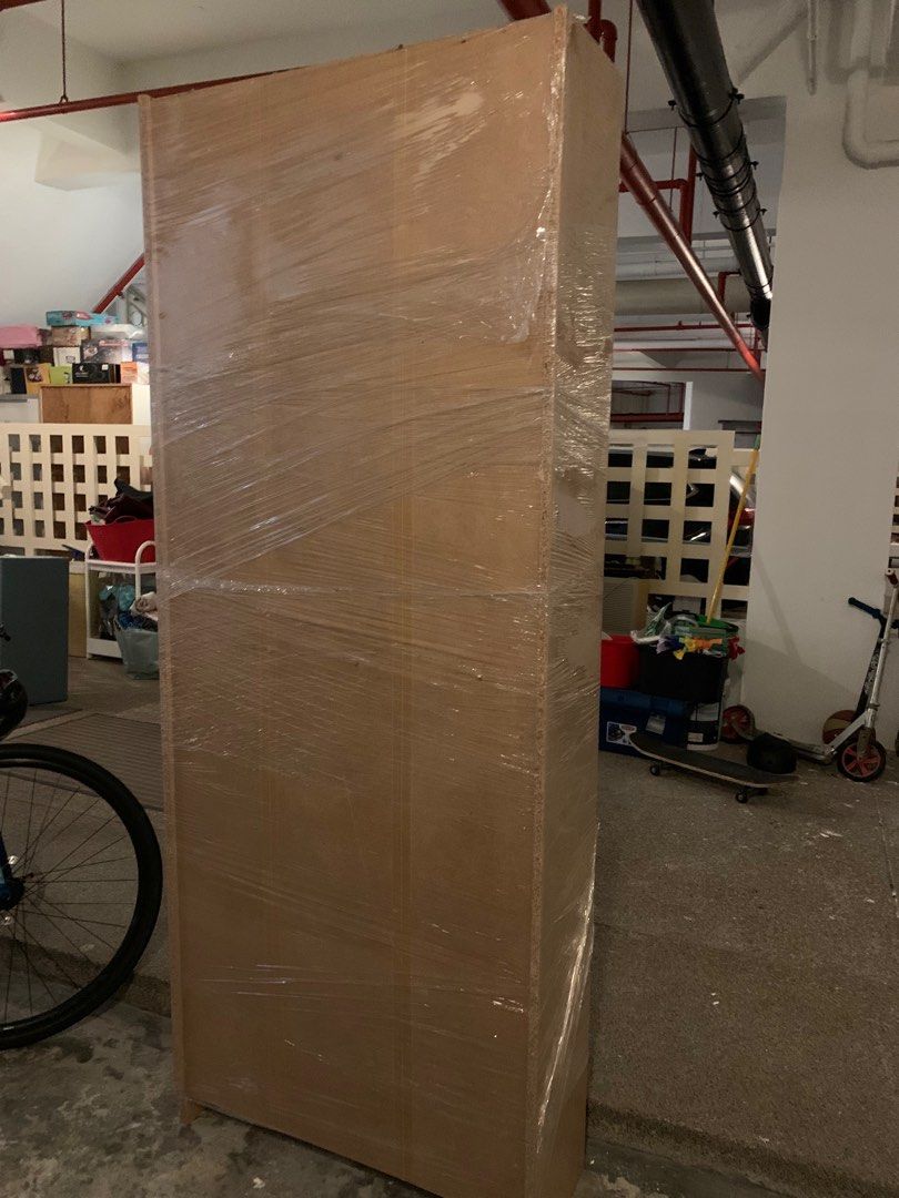 IKEA Billy / Oxberg Bookshelf Bookcase in Birch with Four Shelves, Furniture & Home Living