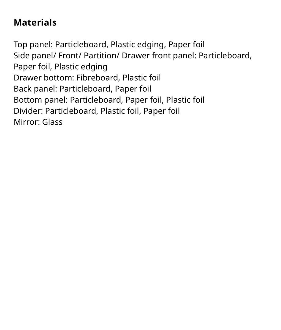 Ikea Brimnes Dressing Table, Black (70x42cm), Furniture & Home Living