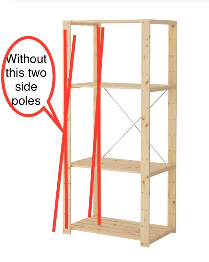 IKEA HEJNE shelf, Furniture & Home Living, Furniture, Shelves,