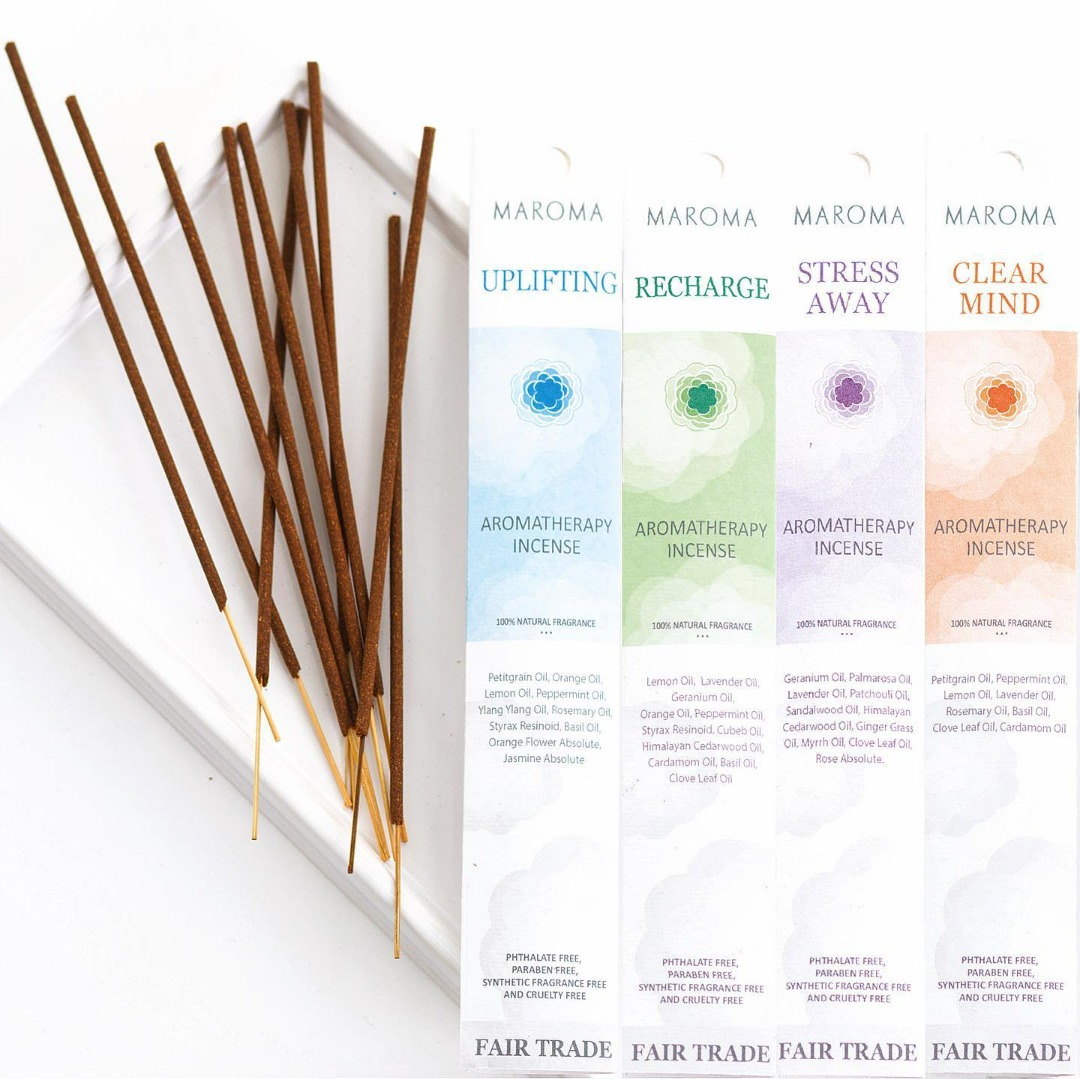 Incense Stick Maroma Aromatherapy series (10 Sticks) 4 scents