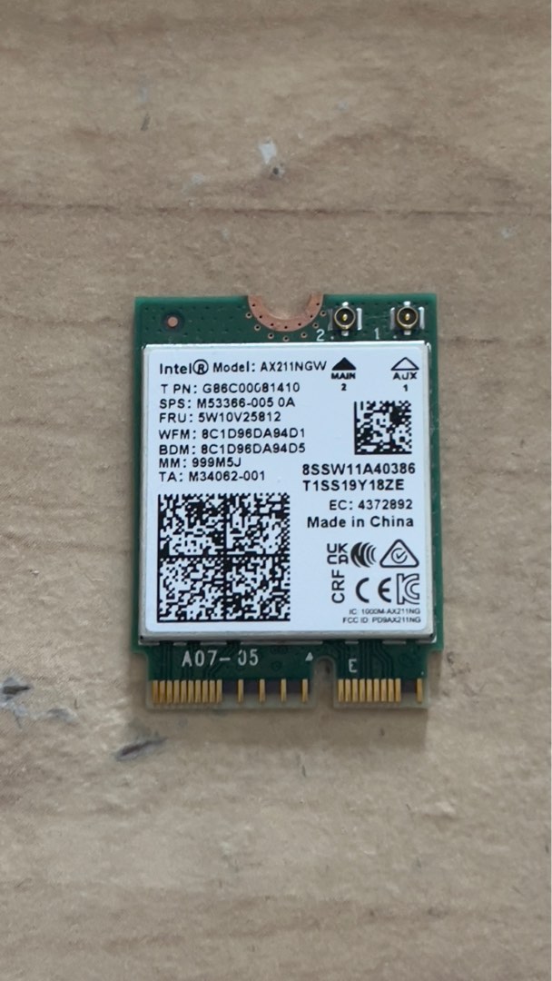 Intel ax211, Computers & Tech, Parts & Accessories, Networking on Carousell