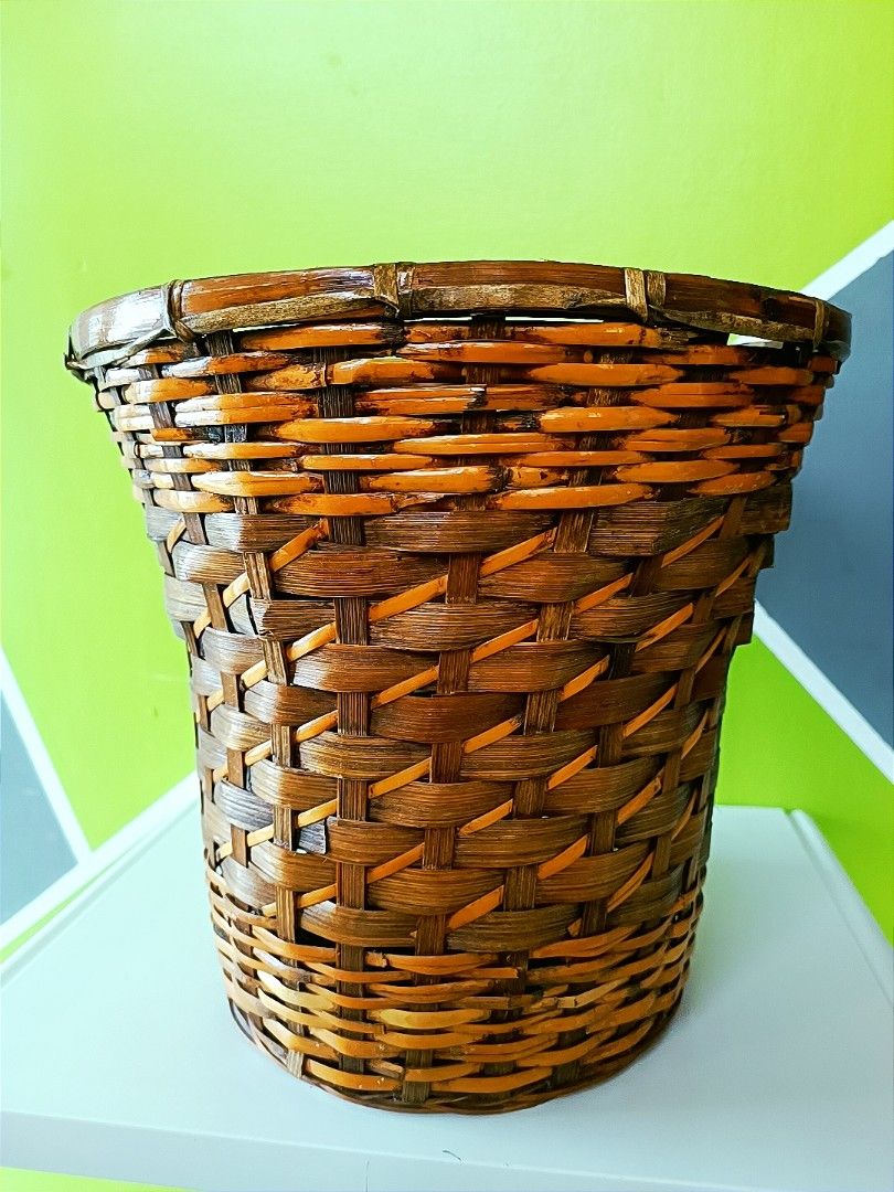 Japan Surplus rattan bamboo basket, Furniture & Home Living, Home
