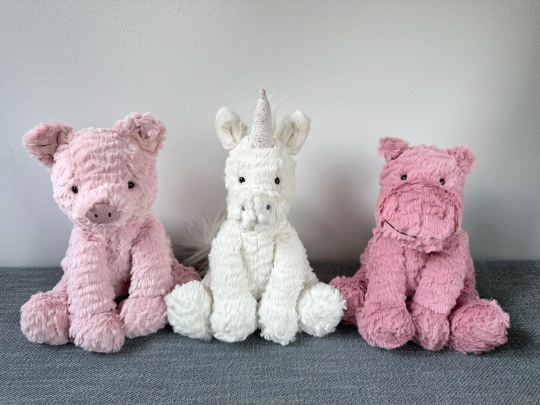 Jellycat Fuddlewuddle Hippo Unicorn Pig Hobbies Toys Toys