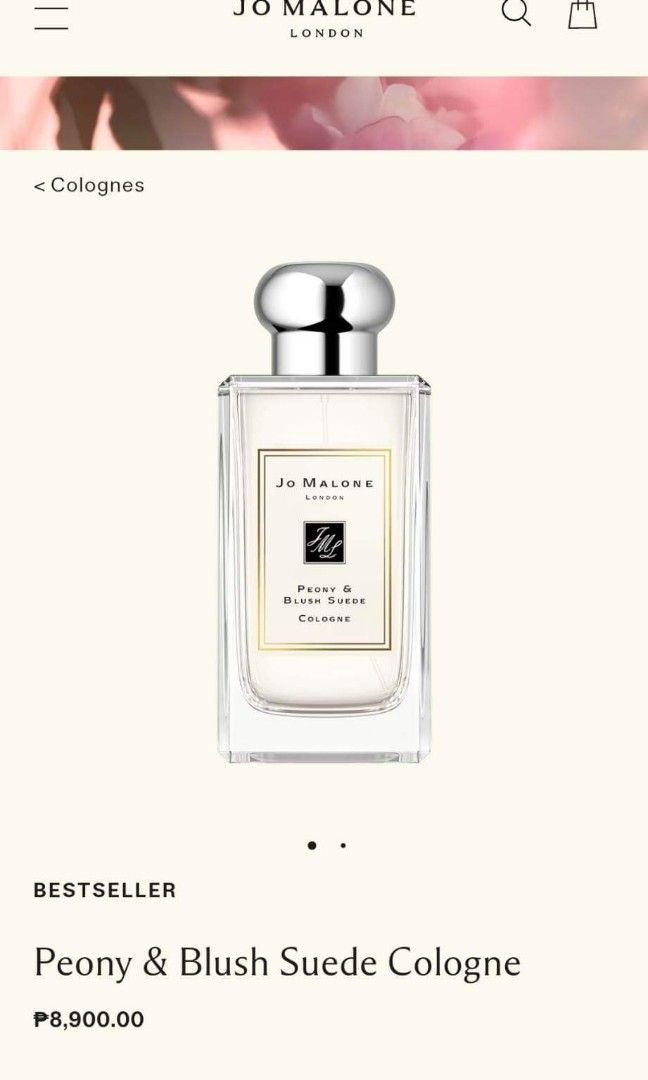 Jo Malone Peony & Blush 100ml (Category: Fragrance & Deodorants) located in Manila. Submitted by cherrylim93 (Listing ID 1208826217, Image 3). Description: brand new received as Christmas gift free delivery.