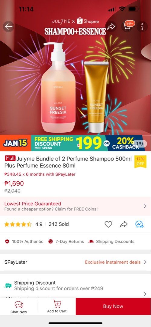 Julyme Bundle Of 2 Perfume Shampoo 500ml Plus Perfume Essence 80ml julyme-bundle-of-2-perfume-shampoo-500ml-plus-perfume-essence-80ml