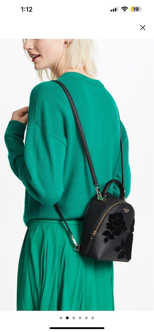Kate Spade Cameron Street Flock Roses Binx Backpack