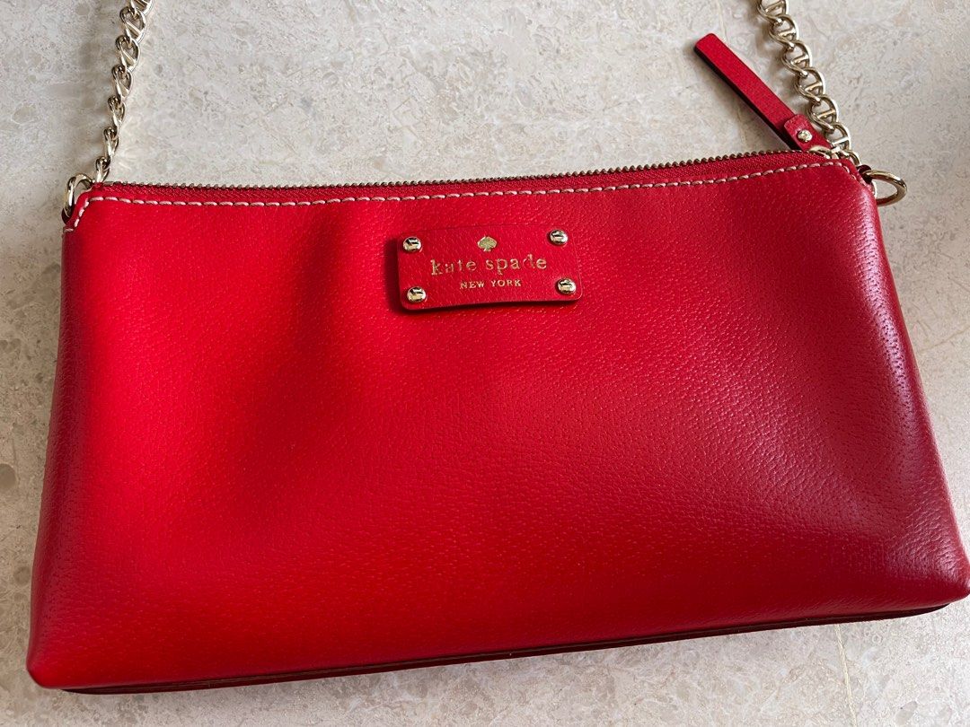 Red kate clearance spade clutch
