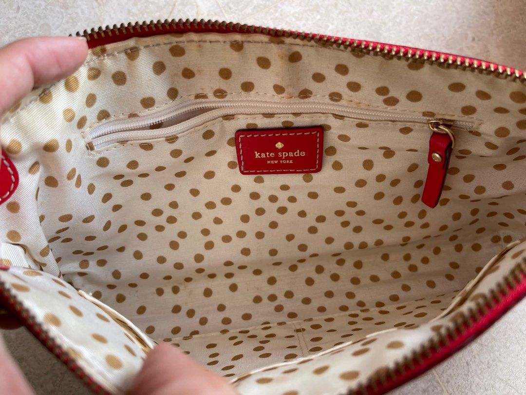 Red kate clearance spade clutch
