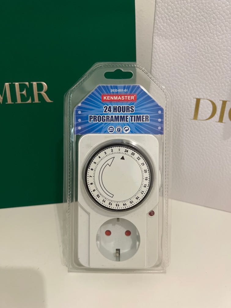 NEW! SEGEL. Kenmaster Stop Kontak Timer Listrik Manual Analog 24 hours