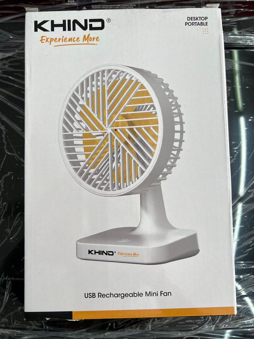 Khind USB Rechargeable Mini Fans (desktop portable), Hobbies & Toys