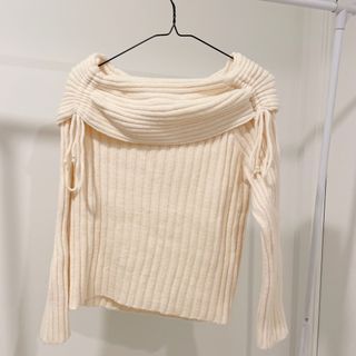 Korean Knit Off Shoulder Top