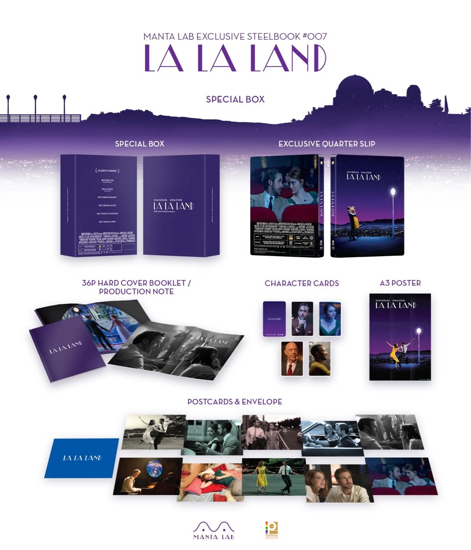 La La Land Manta Lab Box set 星聲夢裏人藍光鐵盒blu ray steelbook 