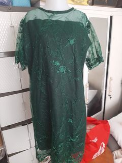 Lace dress emerald size M to L