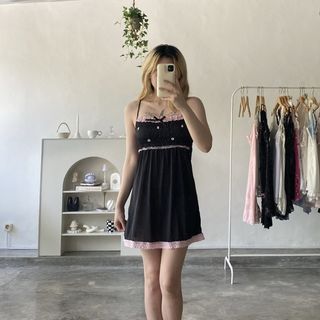 Lace slip dress lingerie