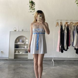 Lace slip dress lingerie