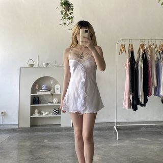 Lace slip dress lingerie