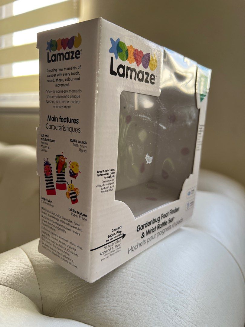 Lamaze Gardenbug Foot Finder and Wrist Rattle Set