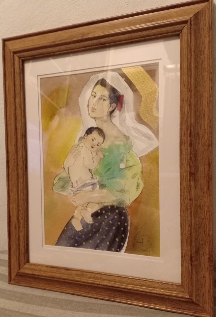 Lambing by Joseph Villamar (Category: Wall Decor) located in Manila. Submitted by akosimariengge (Listing ID 1188525500, Image 3). Description: Title: Lambing 2021 Size: 10x7.5 inches w/out frame Medium: Watercolor •Comes with COA. About the artist: Joseph was born on July 12 , 1968 in Calaca, Batangas. He studied as a Fine Arts major at the FEATI University. He is part of the Saturday Group headed by Mauro Malang, where he frequently visited. Vi