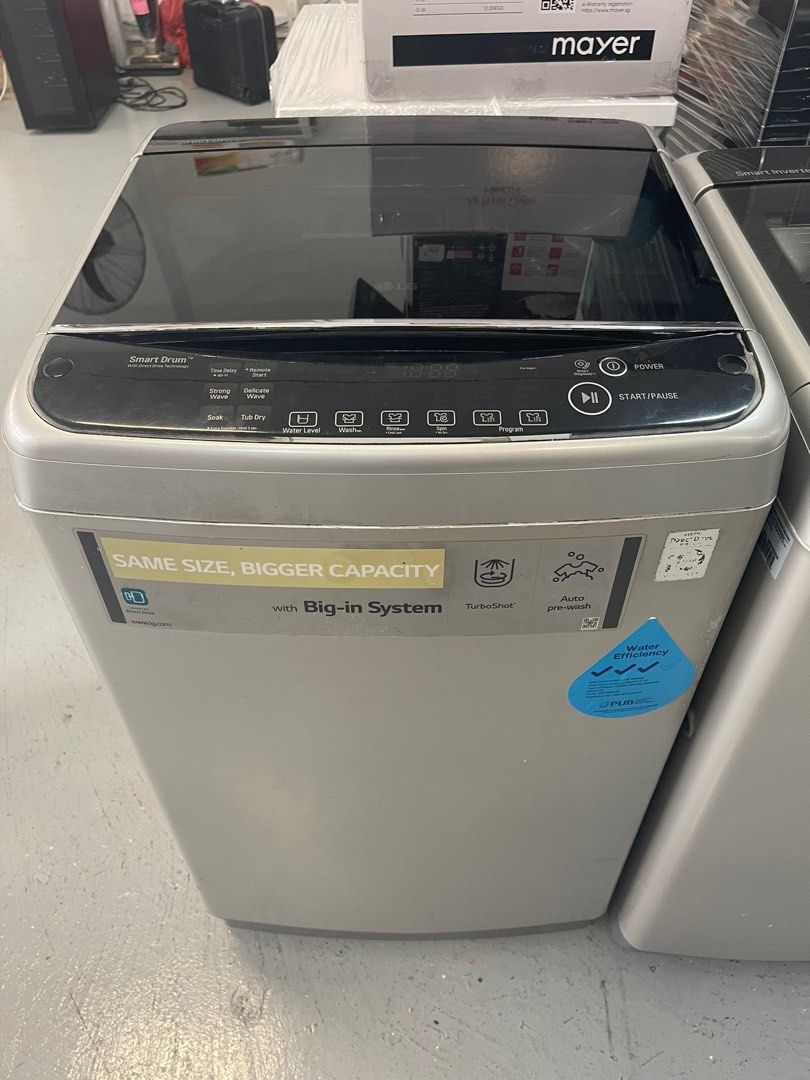 LG 10kg TOP LOAD WASHING MACHINE WFT1081DD, TV & Home Appliances