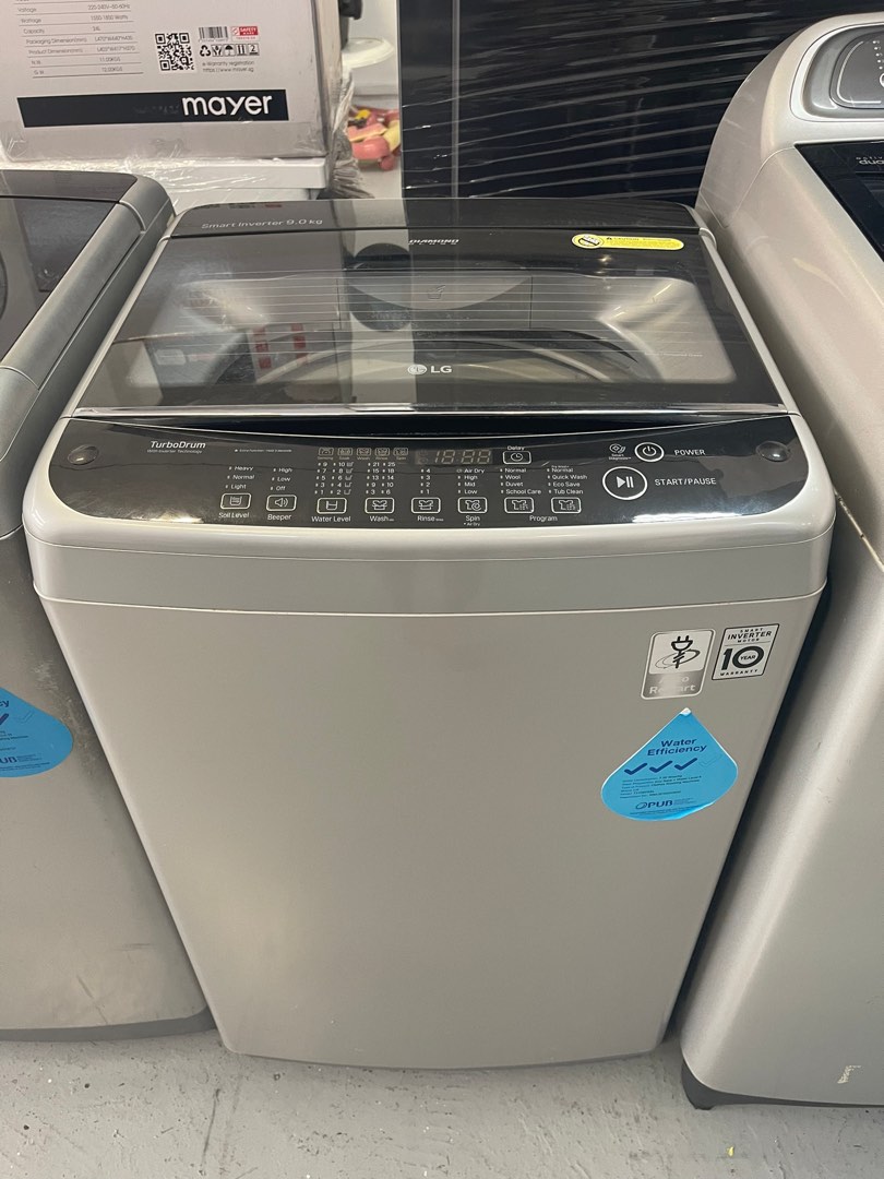 LG 9KG TOP LOAD T2109VSAL WASHING MACHINE, TV & Home Appliances