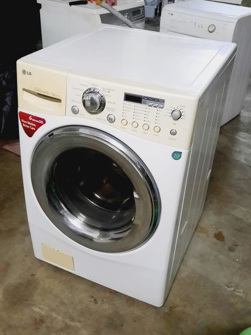 LG inverter washer and dryer 12/7 kg for sell, TV & Home Appliances