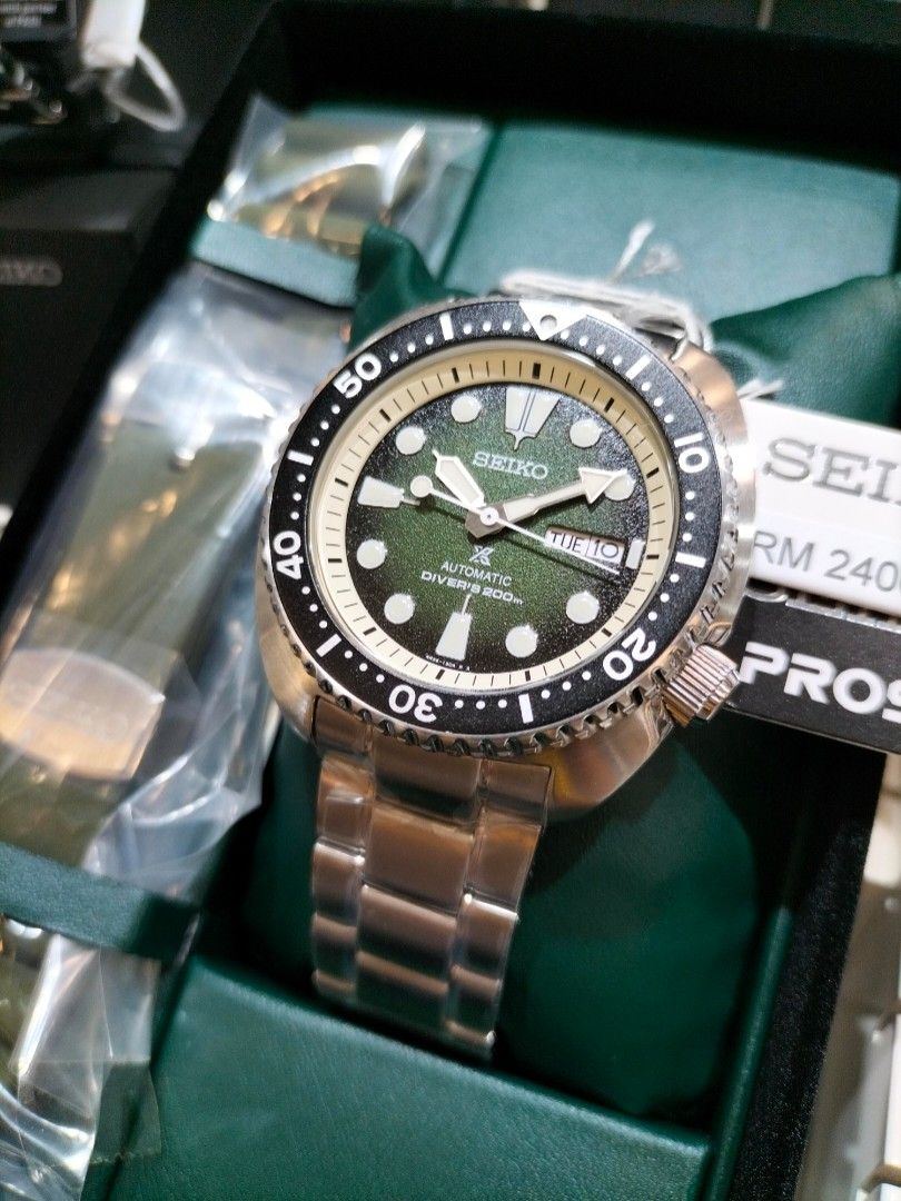Limited Edition Seiko prospex Turtle ' Green Sea Urchin' SRPJ51K1, Men's  Fashion, Watches & Accessories, Watches on Carousell