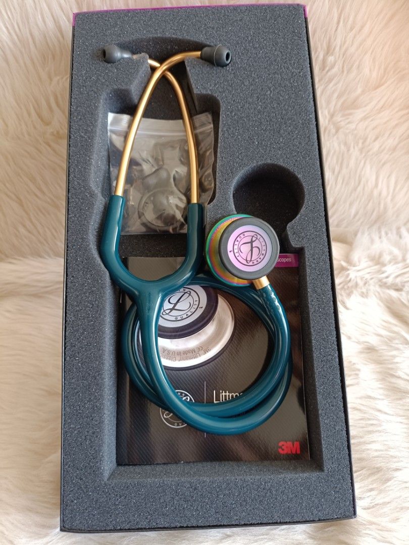 Littmann Stethoscope Classic Carribean Blue Rainbow Finish Limited