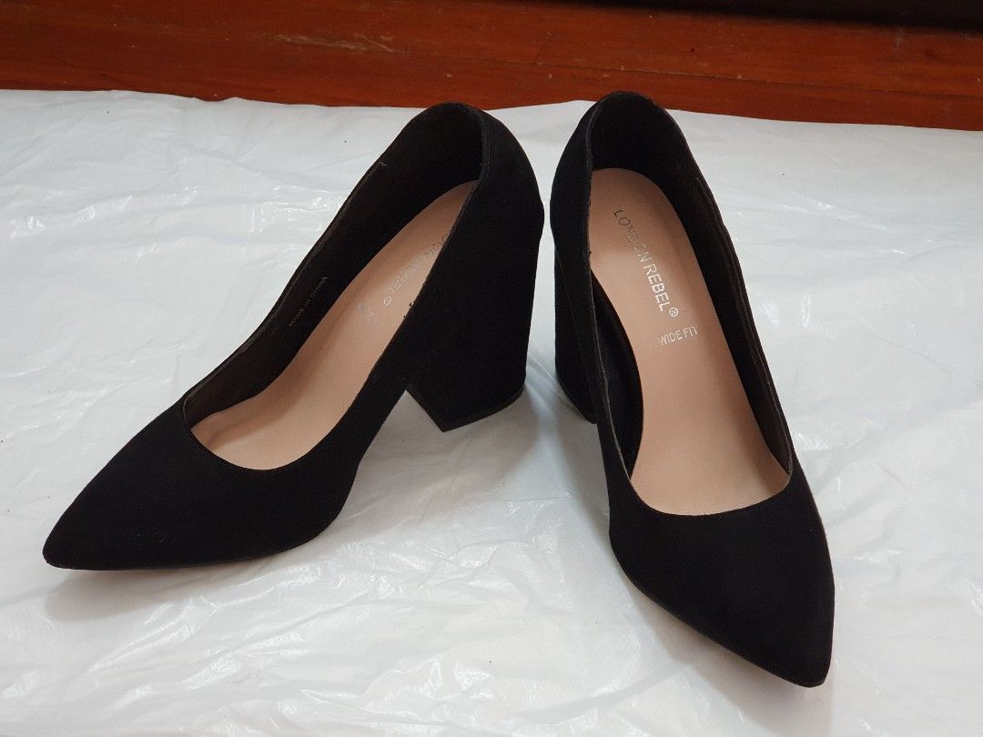 London rebel black heels store