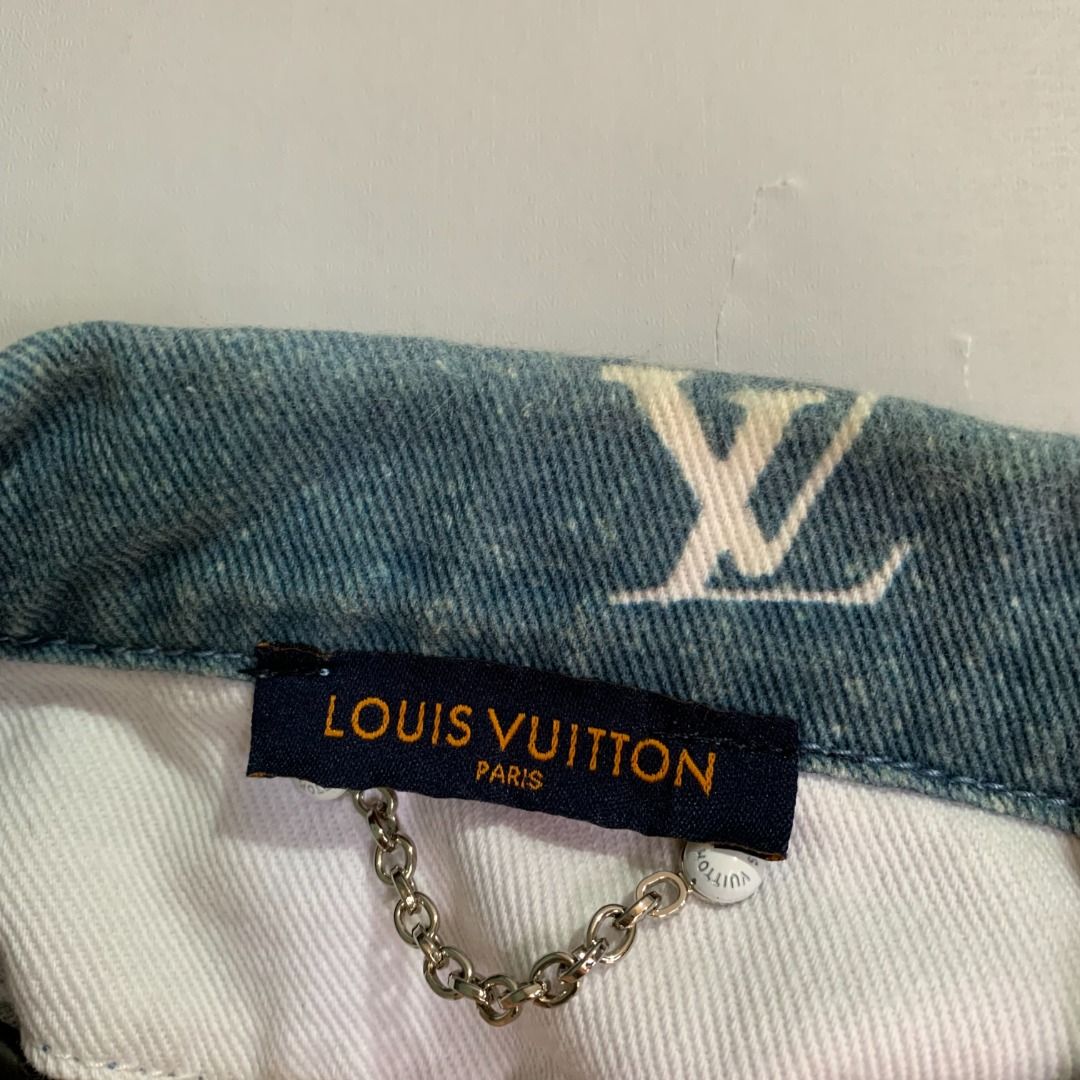 Louis Vuitton 2020 Monogram Spray Denim Jacket - Blue Casual