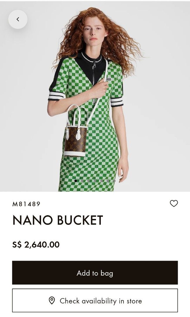 That's a $325 value 🤣 LOUIS VUITTON NANO BUCKET #louisvuitton #nanobu